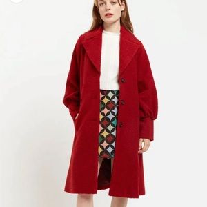 Louche red coat